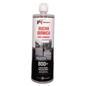 Embalagem branca de Resina Química Poliester num fundo branco